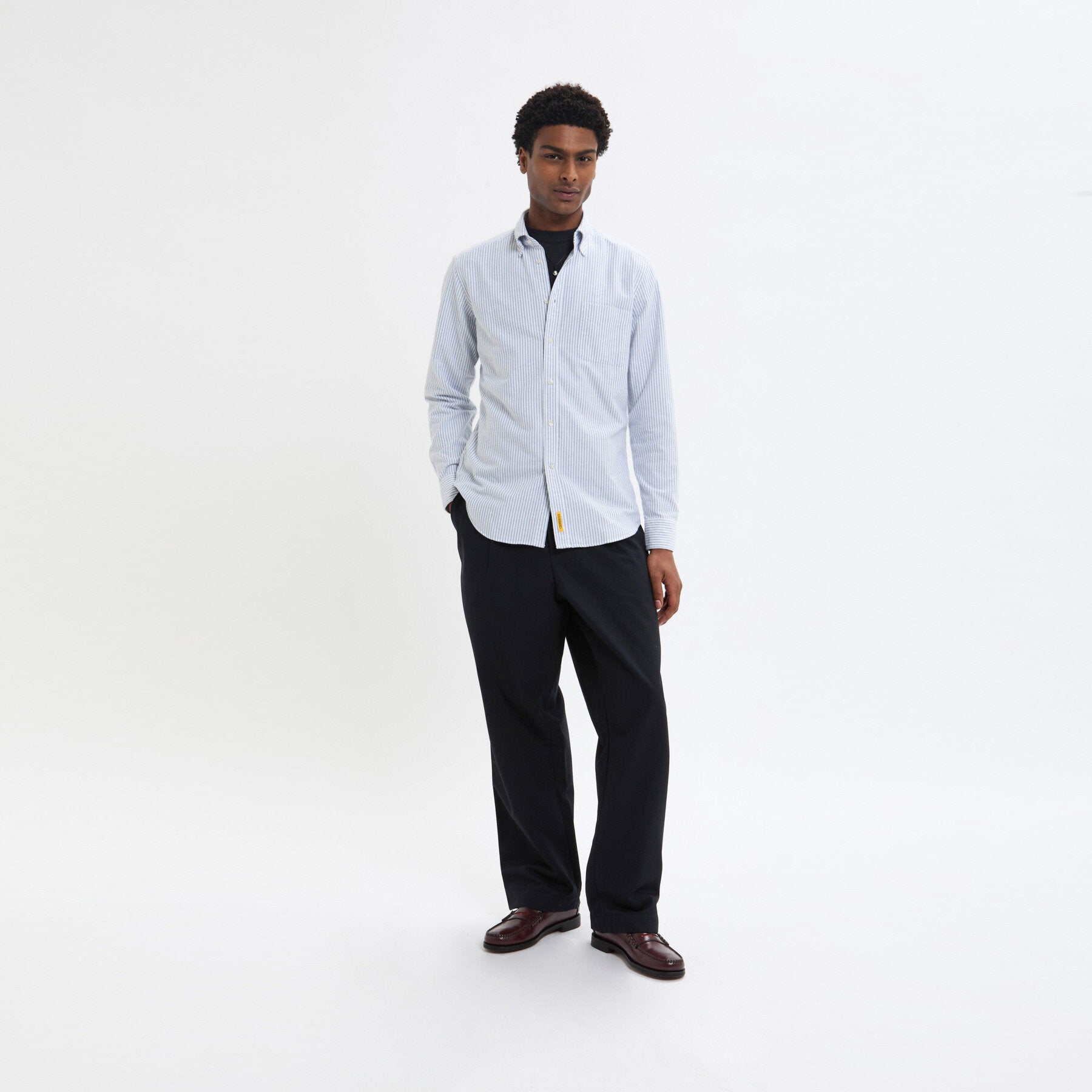 Bradford striped long-sleeved shirt