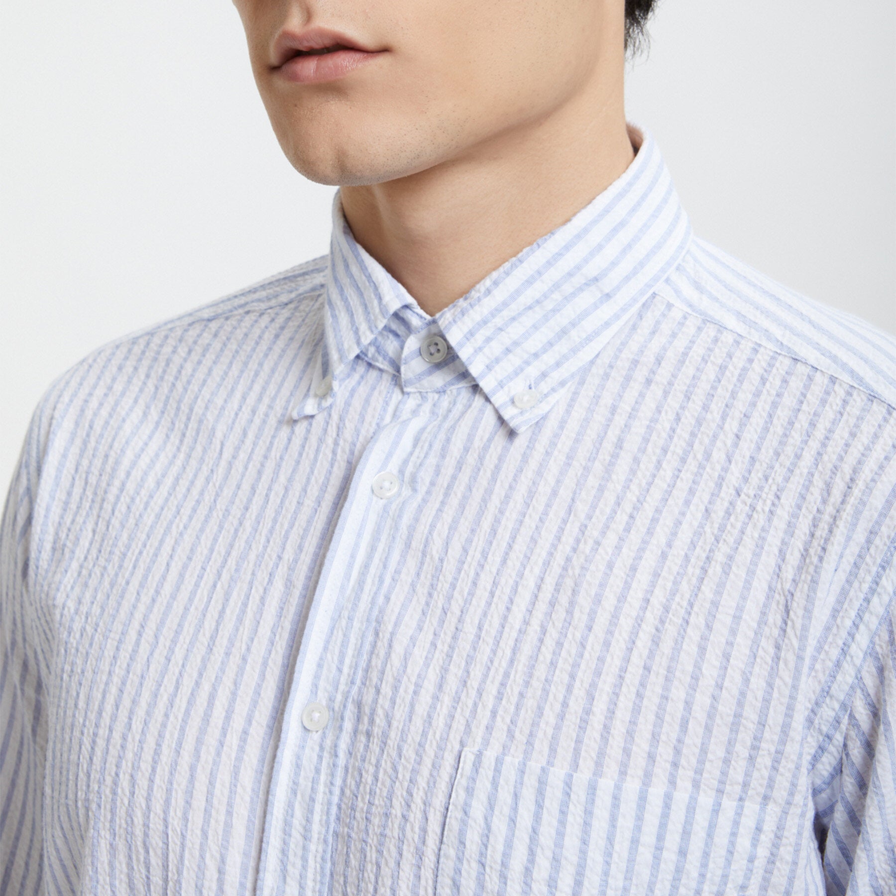 Bradford Striped Seersucker Shirt